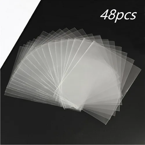 Vista 4 de Protectores de tarjetas de recetas de cocina, protectores de tarjetas de recetas de vinilo transparente, fundas de tarjetas de recetas de 3 x 5