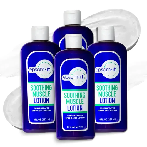 Vista 11 de Epsom-It Loción calmante muscular de magnesio – Crema tópica de sal de Epsom con árnica y sulfato de magnesio – Diseñada para rigidez muscular