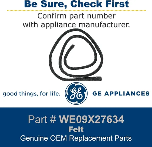 Vista 2 de GE WE09X27634 General Electric WE09X20441 Fieltro