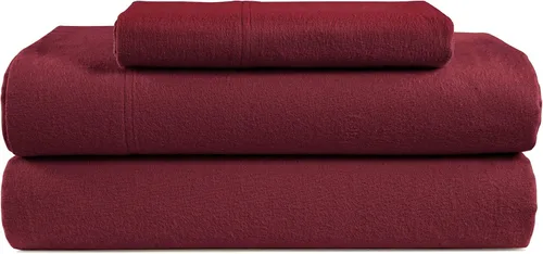 Vista 26 de LANE LINEN Sábanas de franela 100% algodón, doble cepillado para mayor suavidad, ropa de cama transpirable de algodón ligero tamaño matrimonial