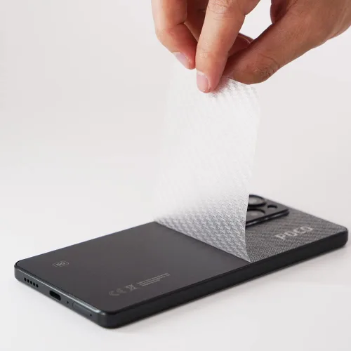 Vista 4 de Ibywind Protector de pantalla para Xiaomi Poco X5 Pro 5G (6.67 pulgadas), paquete de 2 + 1 protector de lente de cámara + 1 película trasera, vidrio