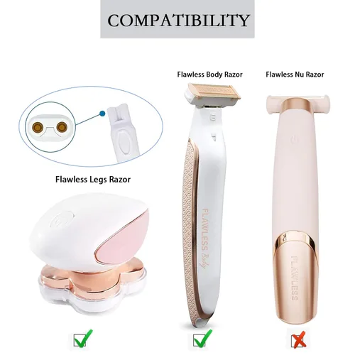 Vista 2 de Afeitadora para mujer, cable de carga USB compatible con acabado táctil, cuerpo impecable, recargable, afeitadora para mujer, recortadora eléctrica
