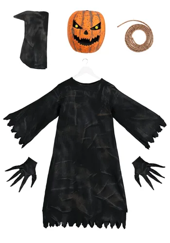 Vista 7 de Disfraz de calabaza Bobble Eyes para niños Multicolor