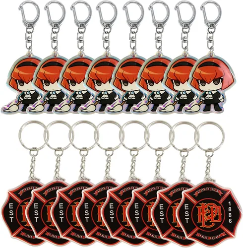Vista 5 de GROZON 100 Pcs Custom Bulk Keychain Personalized Acrylic Keychains Promotion Gifts Promotion Items Key Tag Wholesale Keychain