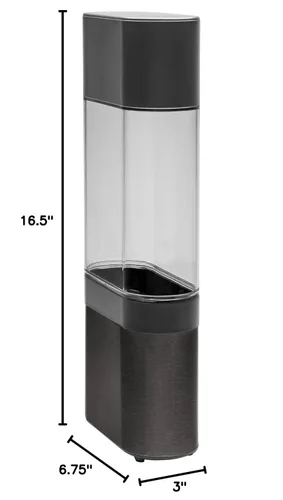 Vista 8 de GE Profile P4AAKAS Opal 2.0 Nugget - Máquina de hielo con tanque lateral, acero inoxidable negro