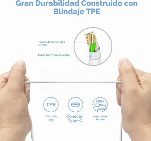 Vista 7 de Cargador USB C para MacBook Air/MacBook Pro/Mac Cargador USB C Cargadores de laptop, Bloque de carga Mac Book Pro de 96 W, adaptador de corriente