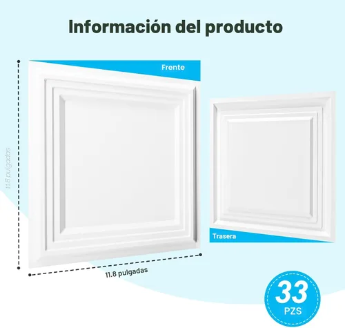 Vista 7 de Art3d Paquete de 33 paneles de pared decorativos con textura 3D para decoración de interiores, paneles de pared decorativos de PVC impermeables