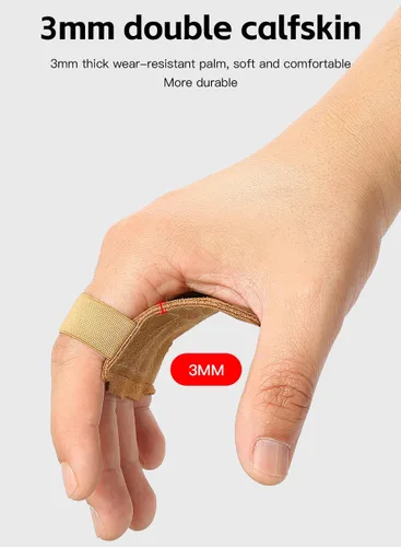 Vista 4 de SUJAYU Guantes de cuero para levantamiento de pesas, guantes de levantamiento de pesas para hombres y mujeres, guantes de gimnasio