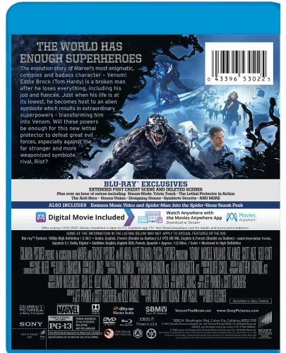 Vista 2 de Venom Blu-ray DVD
