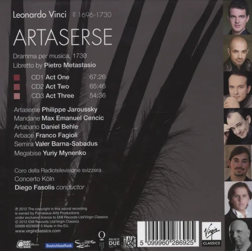 Vista 2 de Vinci Artaserse