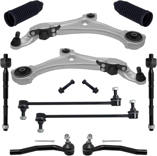Vista 20 de TUCAREST 2 piezas K620354 K620355 izquierda derecha delantera inferior brazo de control y conjunto de rótula compatible con 2000-2003 Ni-ssan
