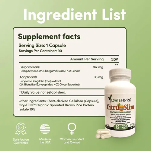 Vista 4 de Citru Slim 200 mg - 90 cápsulas de control del apetito*, niveles de energía mejorados* y apoyo al metabolismo*, suministro para 30 días