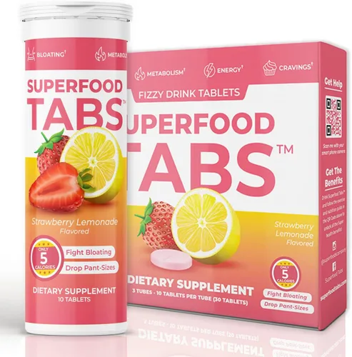 Vista 8 de Superfood Tabs skinnytabs - Bebida limpiadora antihinchazón con 15 superalimentos, apoya la digestión, la energía y los antojos, vegano, sin OMG, 30
