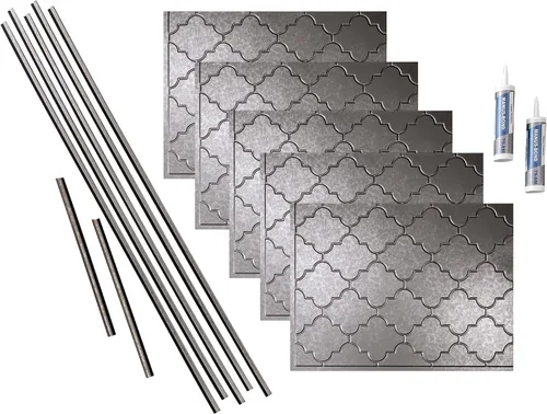 Vista 19 de FASÄDE Mónaco - Kit decorativo de vinilo para salpicaduras de 15 pies cuadrados en cachemira