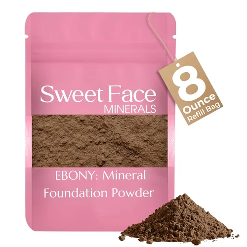 Vista 38 de Sweet Face Minerals - Recambio de polvo de base (BEIGE) (bolsa de 0.42 oz) por Sweet Face Minerals, polvo de maquillaje ligero y mineral suelto
