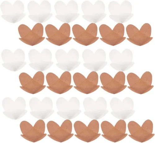 Vista 9 de Cabilock 200 piezas de compartimentos de chocolate, forros de trufa de chocolate de caramelo, forros de papel de chocolate, tazas de trufa, mini