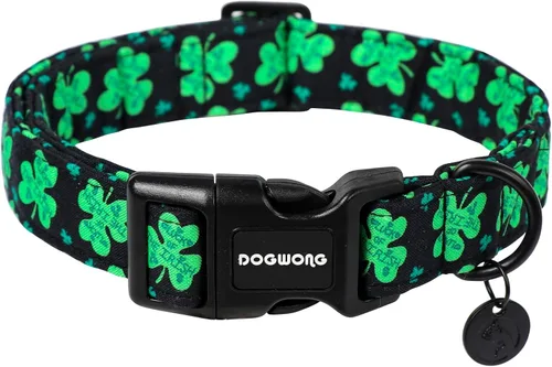 Vista 75 de DOGWONG Collar de perro de San Valentín, collar de perro con estampado de corazones para perros grandes, lindos collares de primavera, hembra