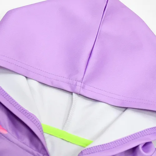 Vista 2 de Mirabel Luisa - Chaqueta con capucha estampada con cremallera y bolsillos para niñas