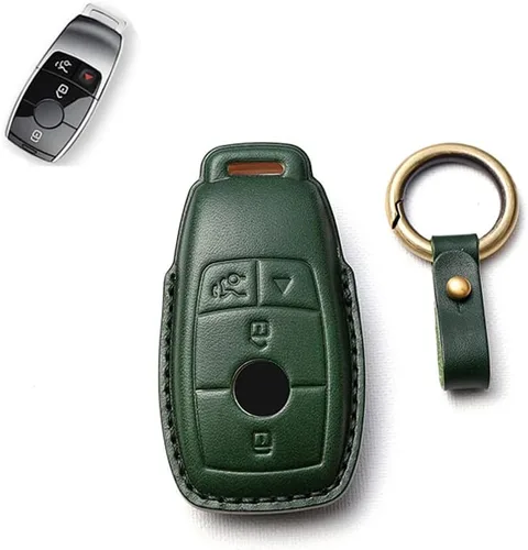 Vista 8 de SANRILY Funda de llave inteligente para Mercedes Benz Clase E C, Negro