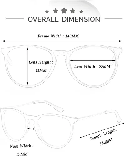 Vista 6 de Kursan Gafas de sol para mujer y hombre, vintage, retro, redondas, protección UV, paquete de 2