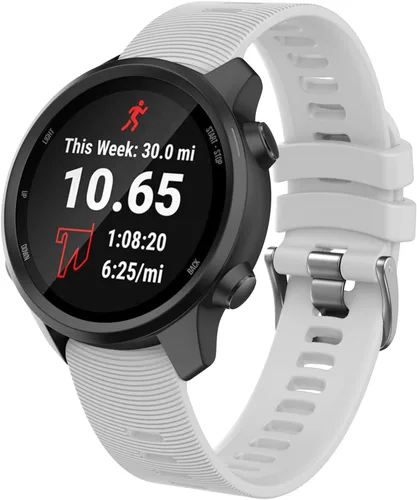 Vista 19 de ISABAKE - Correa de reloj de 0.787 in para Garmin Forerunner 245 645/Vivoactive 3/Venu Sq Negro