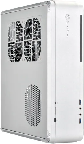 Vista 17 de SilverStone Technology Fortress Z Aluminio Unibody Mini-ITX/DTX - Carcasa para computadora SFX con elevador PCI-E y ventiladores personalizados