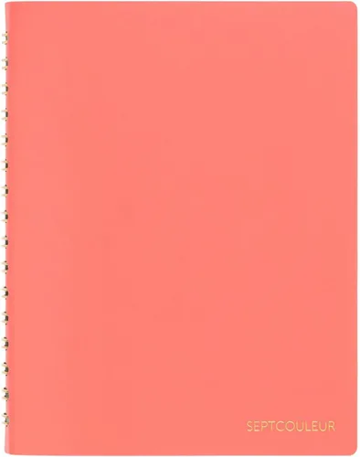 Vista 10 de Maruman Septcouleur - Cuaderno de espiral, 200 páginas, cuadrícula A6 de Blanco