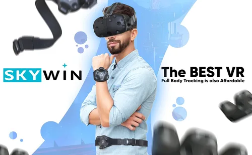 Vista 60 de Skywin VR Tracker Belt & VR Tracker Straps for HTC Vive System, 2 Pack Adjustable Belt and Hand Straps for VR Full Body Tracking