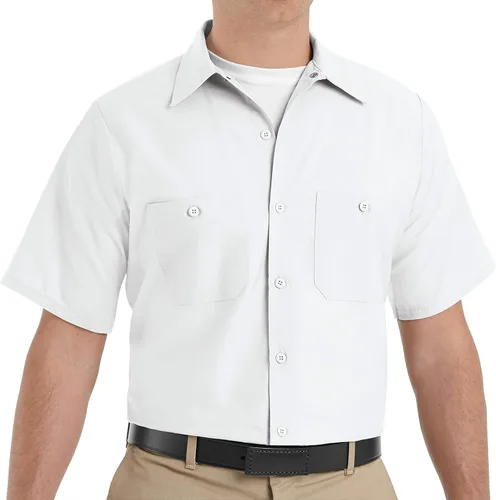 Vista 29 de Red Kap Camisa de uniforme de manga larga para hombre Negro