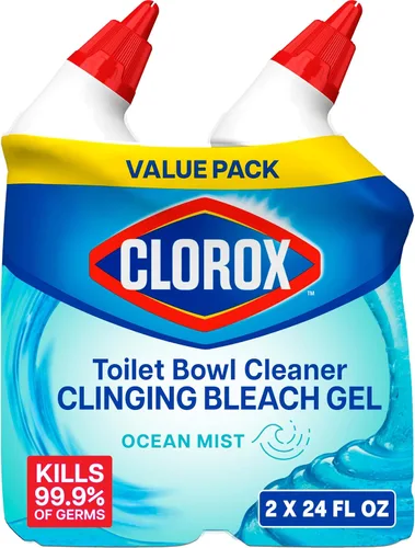 Vista 13 de Clorox Limpiador de inodoro con blanqueador, limpiador de lluvia, 24 onzas