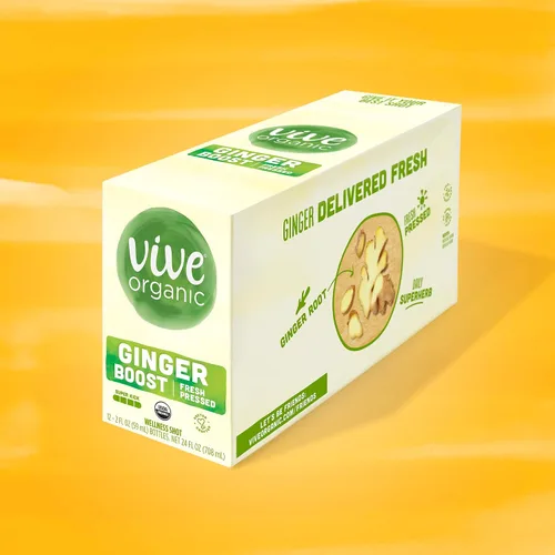 Vista 7 de Vive Organic Inmune Support Ginger Shot, raíz de jengibre prensada en frío y jugo orgánico, sin gluten, vegano, refuerzo de la inmunidad, 2 onzas