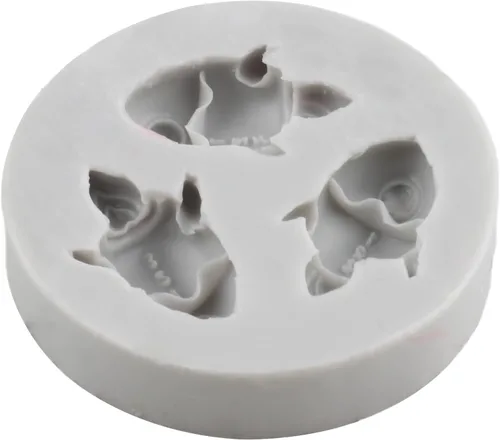 Vista 3 de Sijiangmold Molde de silicona para astronauta, diseño de astronauta, planeta, cohete, satélite, fondant, para cupcakes, decoración de pasteles