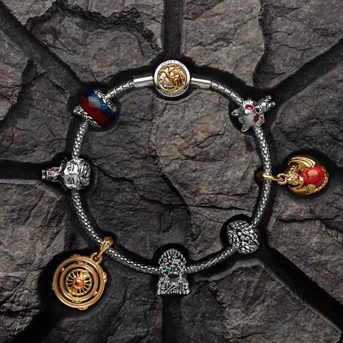 Vista 6 de Feitery Dijes de dragón de Navidad compatibles con pulseras y collares Pandora, joyería para mujer, abalorios de plata de ley 925