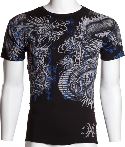 Vista 3 de Xtreme Couture by Affliction Camiseta Hombre Double UP Negro