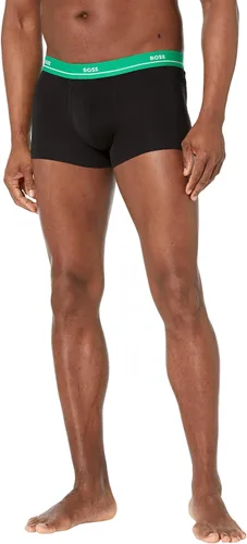 Vista 5 de BOSS Paquete de 5 calzoncillos elásticos de algodón con logotipo llamativo para hombre