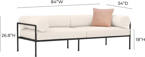 Vista 3 de Tov Furniture Sofá de exterior Vera Cream