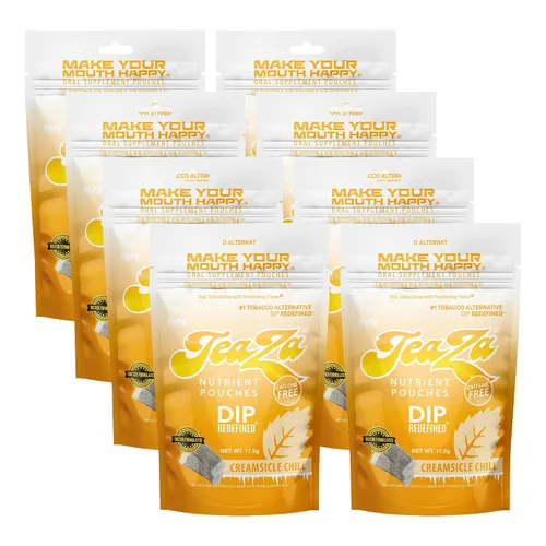 Vista 40 de Teaza Bangin' - Bolsas energéticas de hierbas alternativas al tabaco sin nicotina, bolsas de inmersión saludables para tabaco, sabor prémium a