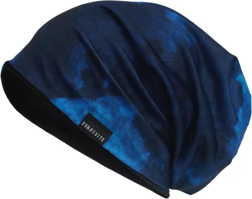 Vista 6 de JESSE · Rena Gorro de verano con diseño de calavera, a rayas, delgadoo, holgado para hombre 9A-azul
