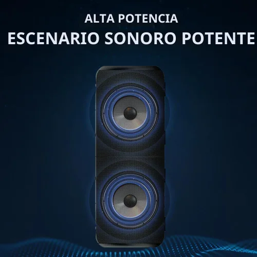 Vista 6 de CYBORIS 2 en 1 Altavoz Bluetooth Portátil Separable, Altavoz Inalámbrico Separable Impermeable Bluetooth V5.3 con Sonido Estéreo Fuerte de 20 W