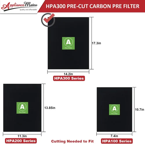 Vista 8 de HPA300 Filtros de repuesto para filtro purificador de aire Honeywell 3 HRF-R3 Ture R Filtro de repuesto 4 paquetes de filtros prepurificadores