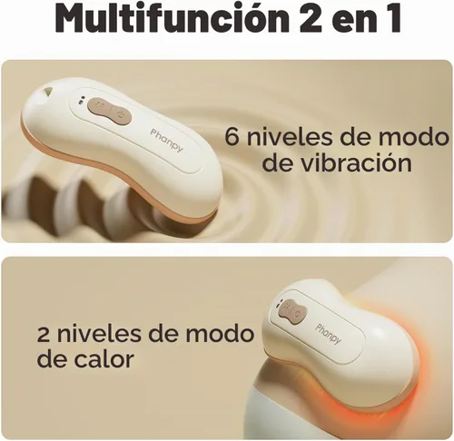 Vista 3 de Phanpy Masajeador de lactancia, masajeador de senos para lactancia materna, esenciales para la lactancia materna, múltiples modos 2 en 1