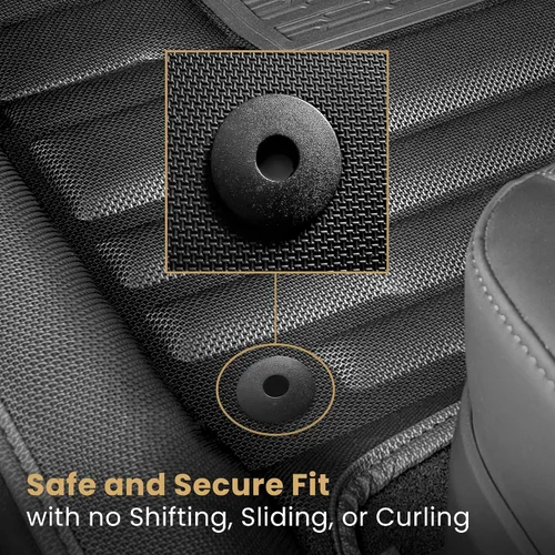 Vista 7 de TuxMat - para Ford F150 SuperCrew sin almacenamiento plegable en el asiento trasero, modelos 2021-2026 - Tapetes personalizados para auto, máxima