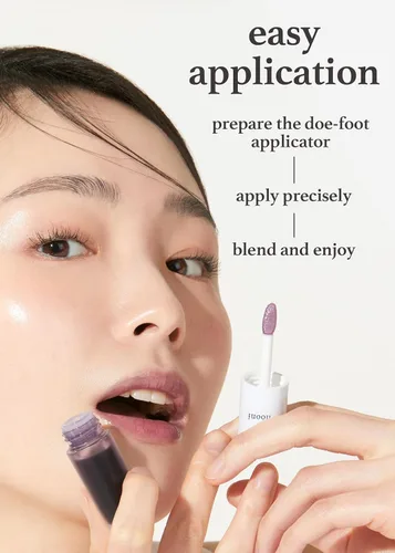 Vista 5 de NOONI Aceite labial vegano coreano, té de manzana, 0.12 onzas líquidas + aceite de labios coreano, Appletea, paquete de 0.12 onzas líquidas