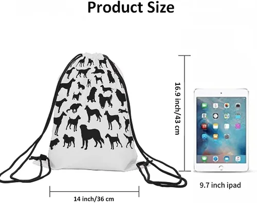 Vista 6 de Beabes Llama Rosa Animal Cordón Bolsas Mochila Bolsa Gimnasio Saco Cordón Bolsa, Multi-a30, Mochilas de viaje