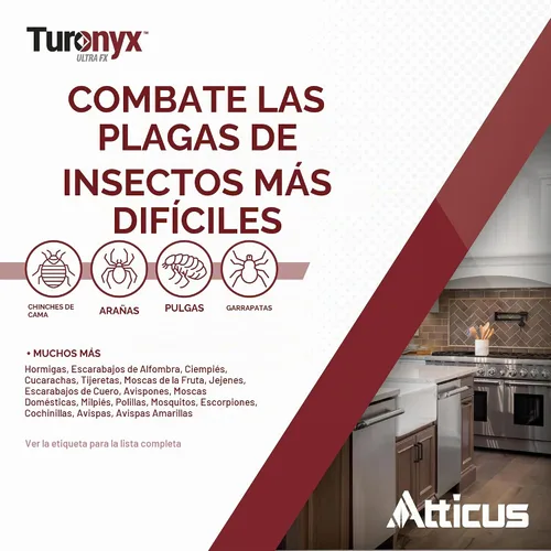 Vista 3 de Insecticida Atticus Turonyx Ultra FX (8.1 fl oz) Control interior y exterior