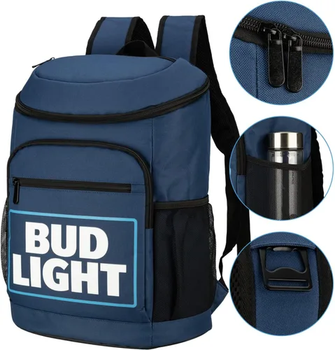 Vista 4 de Mochila térmica de cerveza aislada de 21 litros a prueba de fugas, enfriador suave para playa, camping, senderismo, picnic