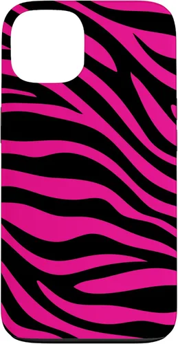 Vista 7 de Zebra Animal Print Pattern Black and Pink Cute Phone Case for iPhone 17