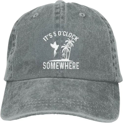 Vista 9 de Philysonic 5 Oclock Somewhere Hat It is 5 Oclock Somewhere Hat Sombrero Mujer Gorra de béisbol Cool Hats