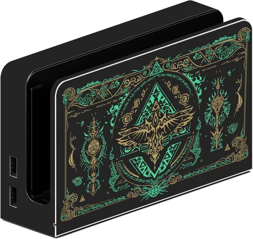 Vista 5 de PlayVital Juego completo de calcomanías protectoras para el modelo OLED de Nintendo Switch, calcomanías de vinilo personalizadas para consola Switch
