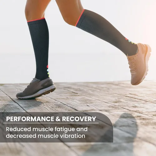 Vista 33 de GoWith Compression Socks for Men & Women, Cushioned 20-30 mmHg Graduated Compression Running Socks, Athletic Knee High Socks